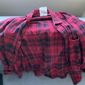 Plaid button down